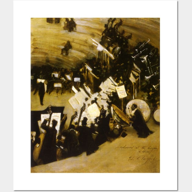 Rehearsal of the Pasdeloup Orchestra by John Singer Sargent Wall Art by MasterpieceCafe